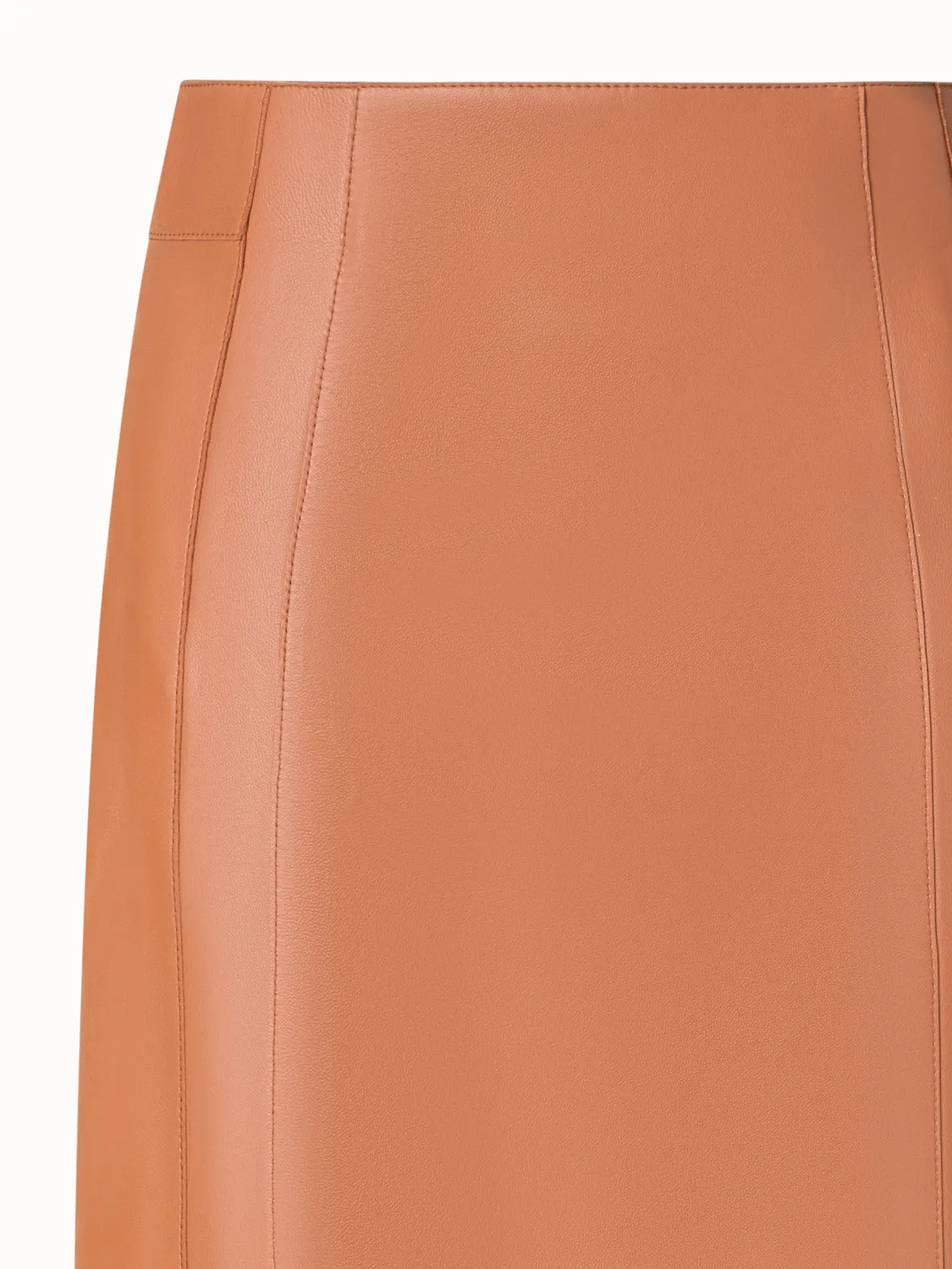 Short Leather Pencil Skirt