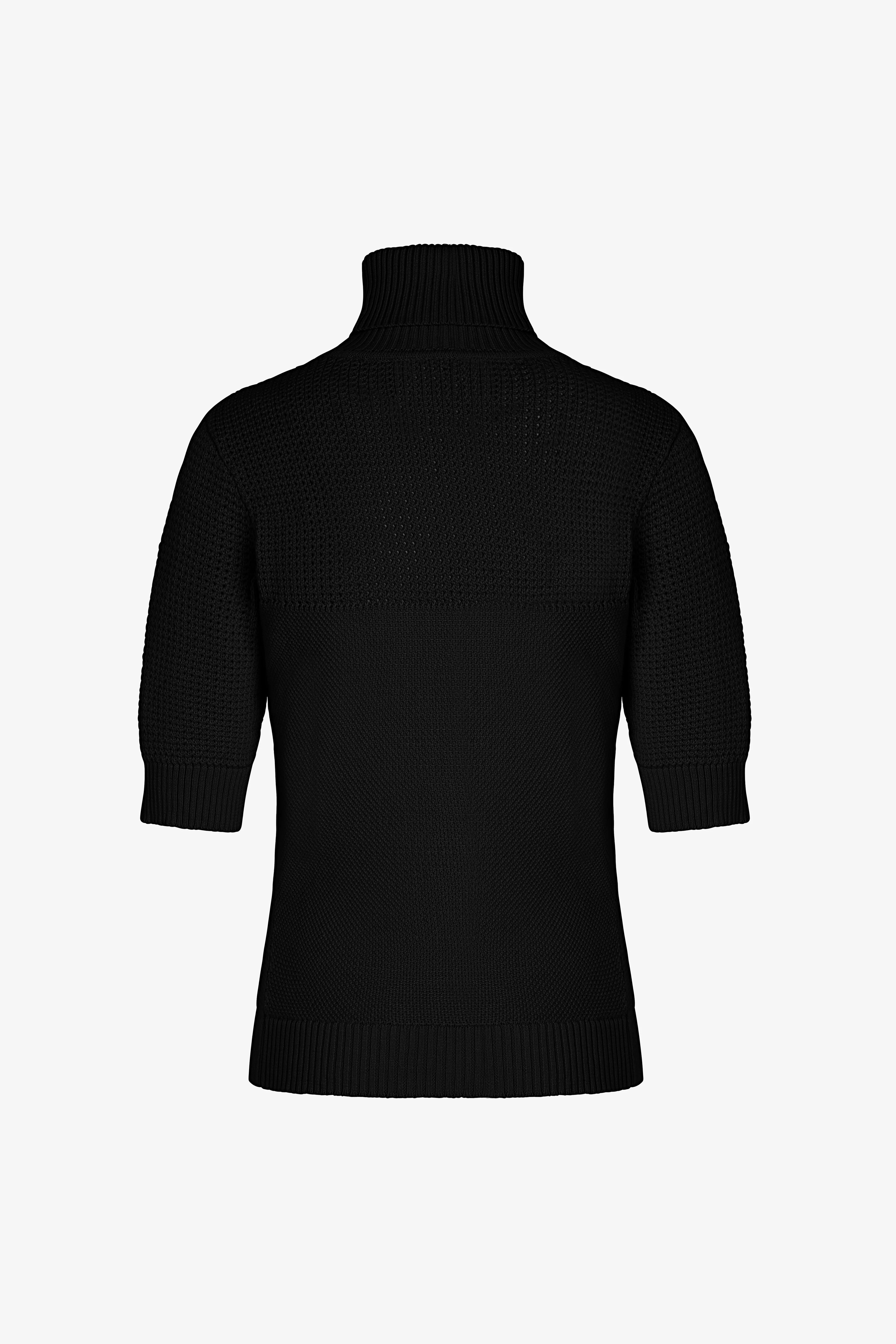 Short Sleeve Knit Sweater