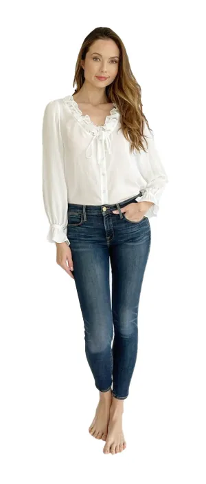 Silk Ruffle Blouse