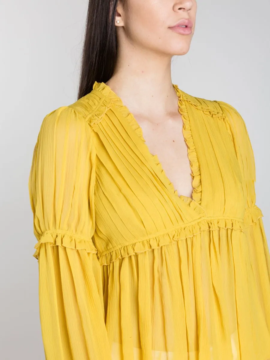 silva blouse - honey