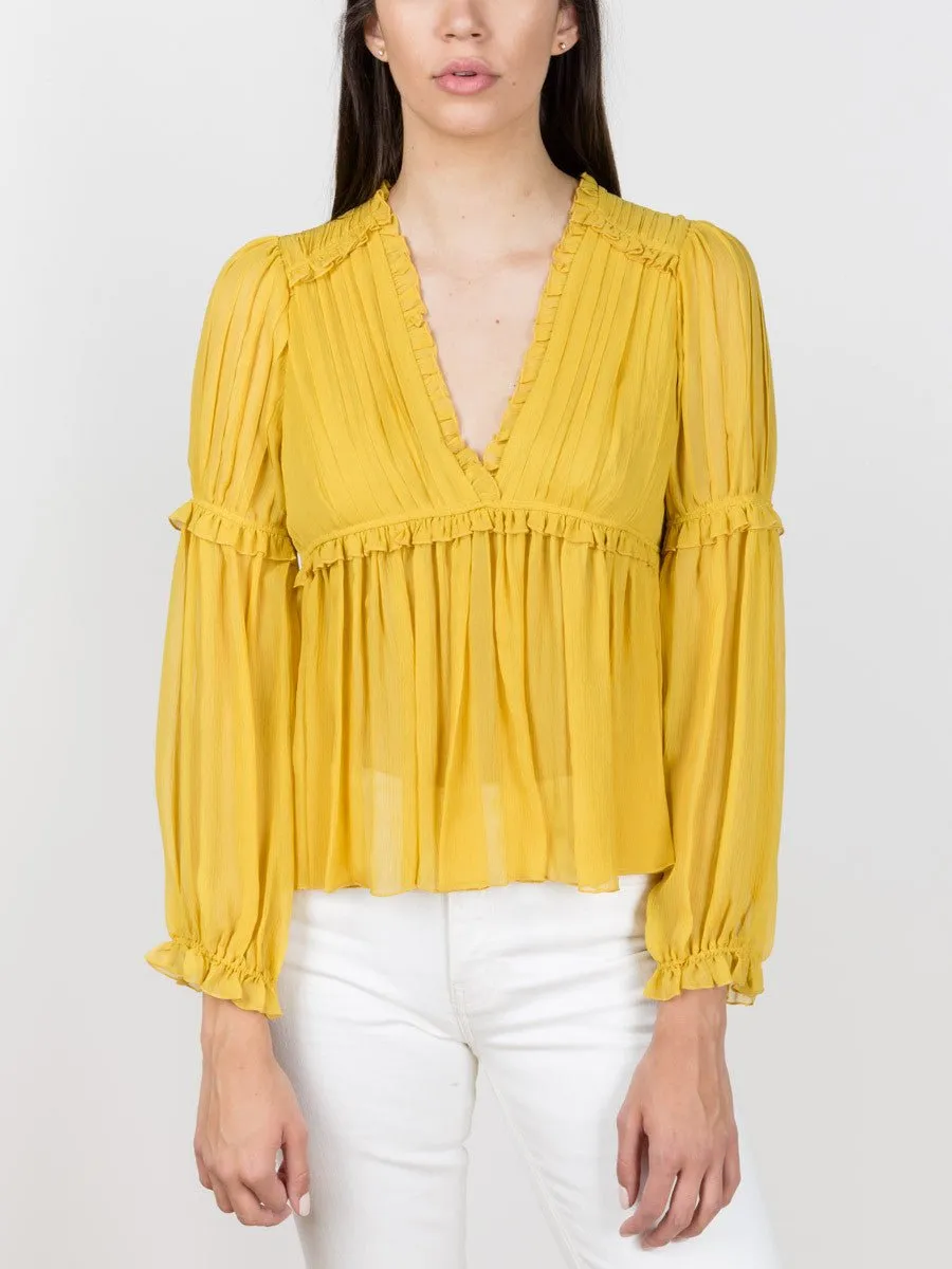 silva blouse - honey