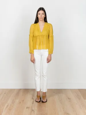 silva blouse - honey