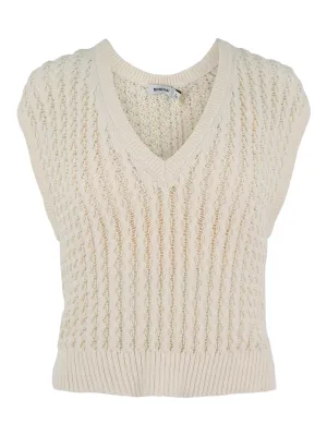 Simkhai Dillon S/L Vest in Ivory