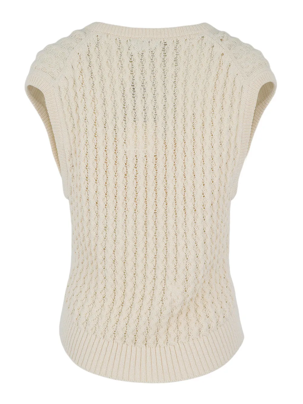 Simkhai Dillon S/L Vest in Ivory