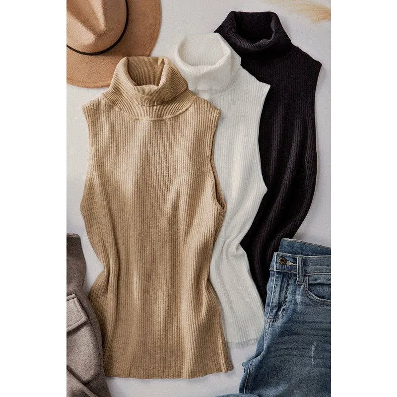 Simply For Me Rib Knit Top - Camel