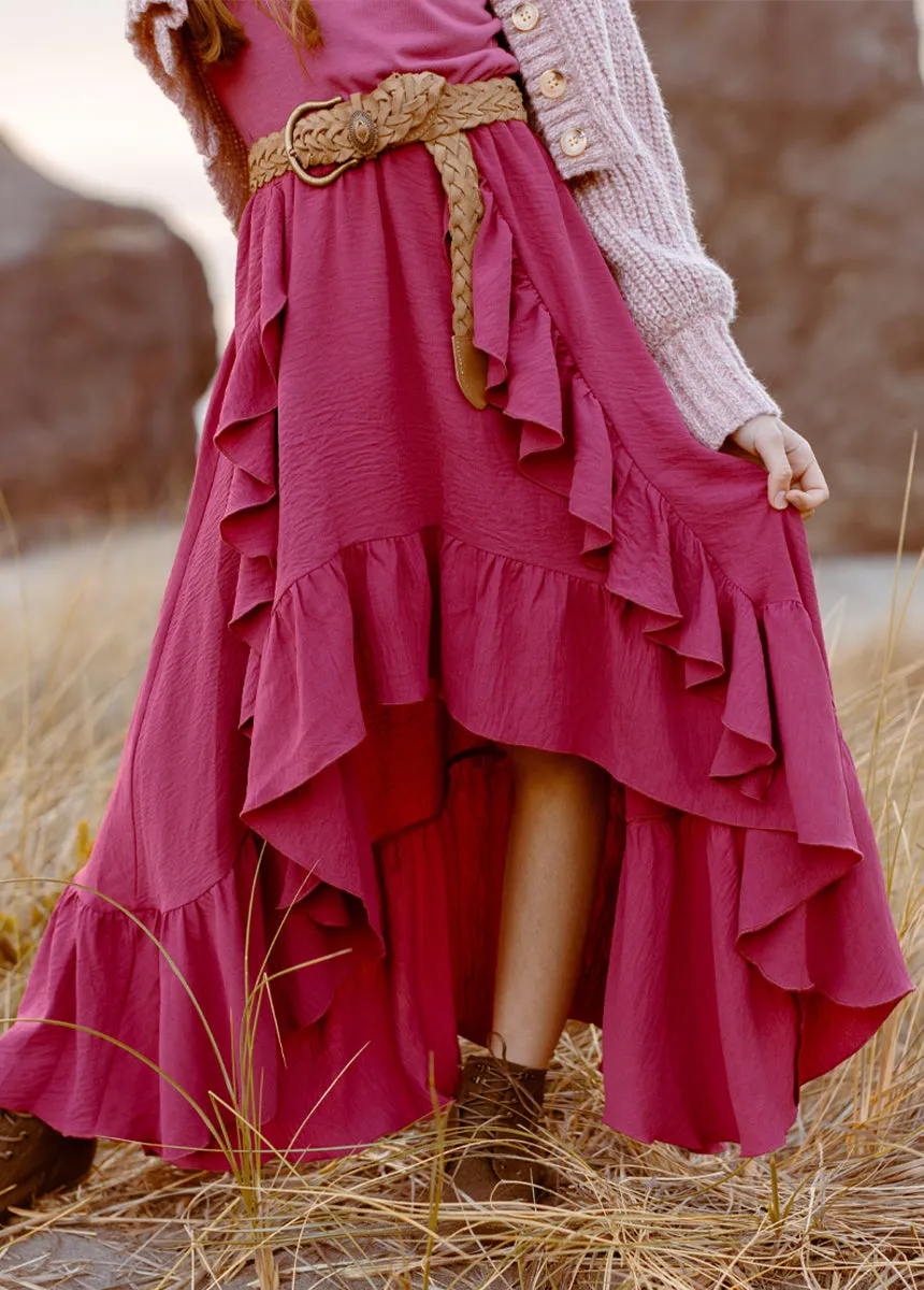 Sitara Skirt in Rose
