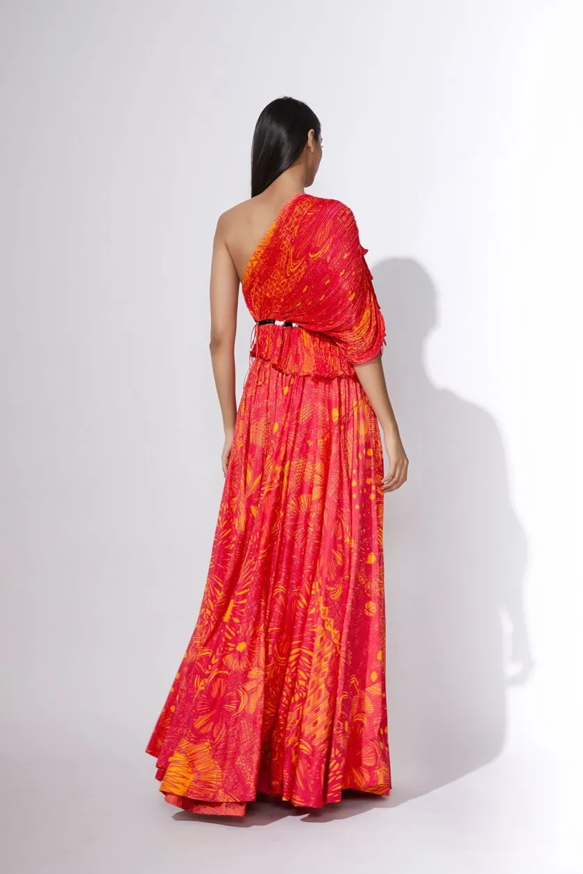 SK One Shoulder Lehenga Set SS201068 - Ready To Ship