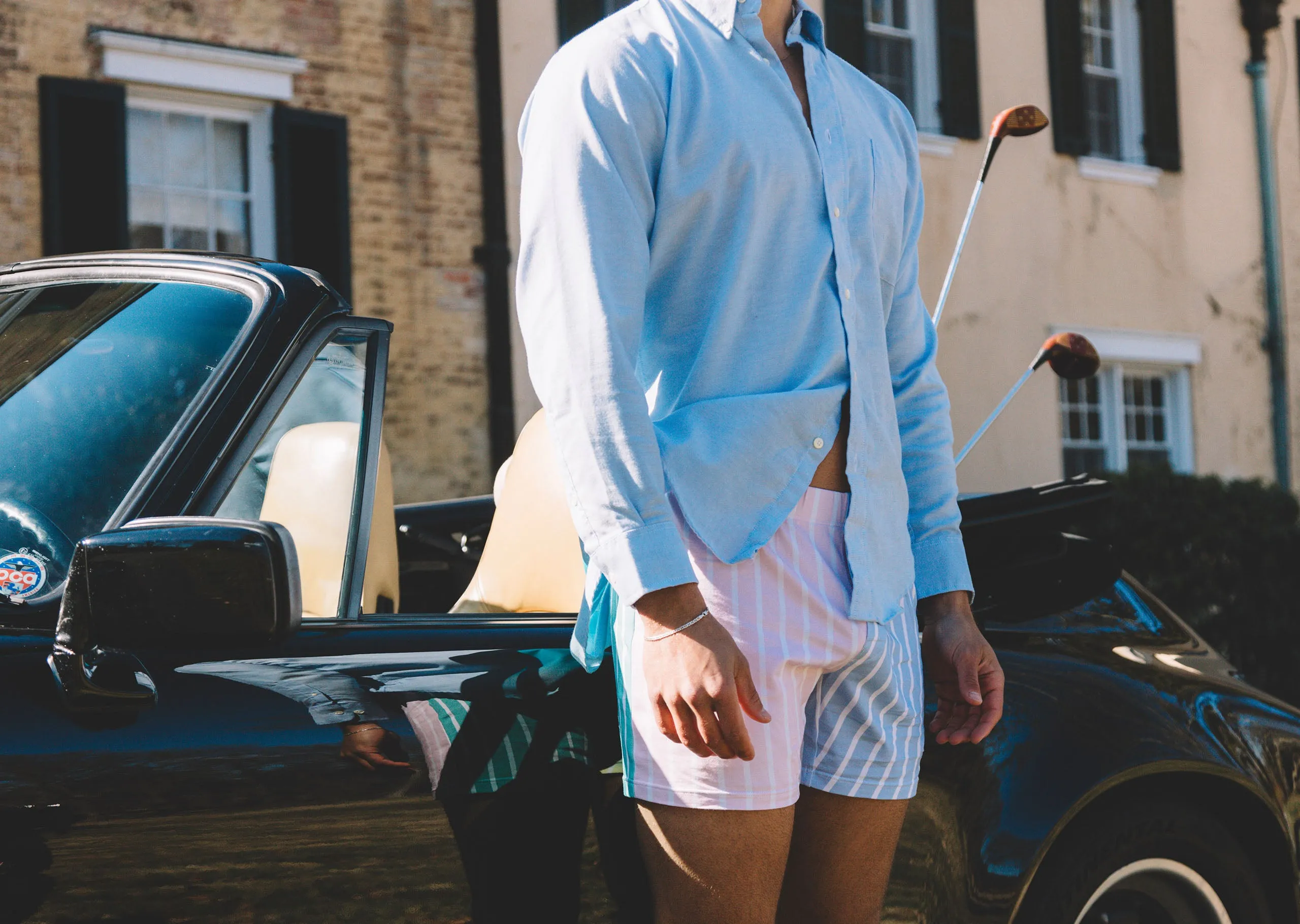 Slim Fit Boxer ~ Pastel Stripe