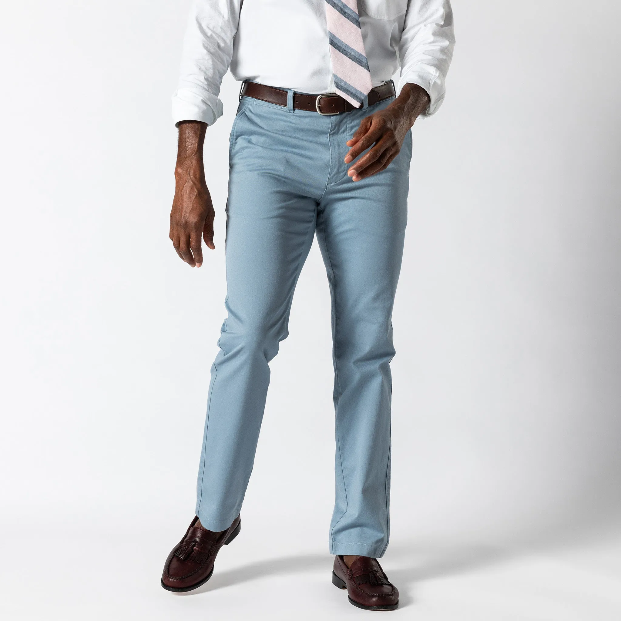 Slim Fit Gold School Chino - River Blue