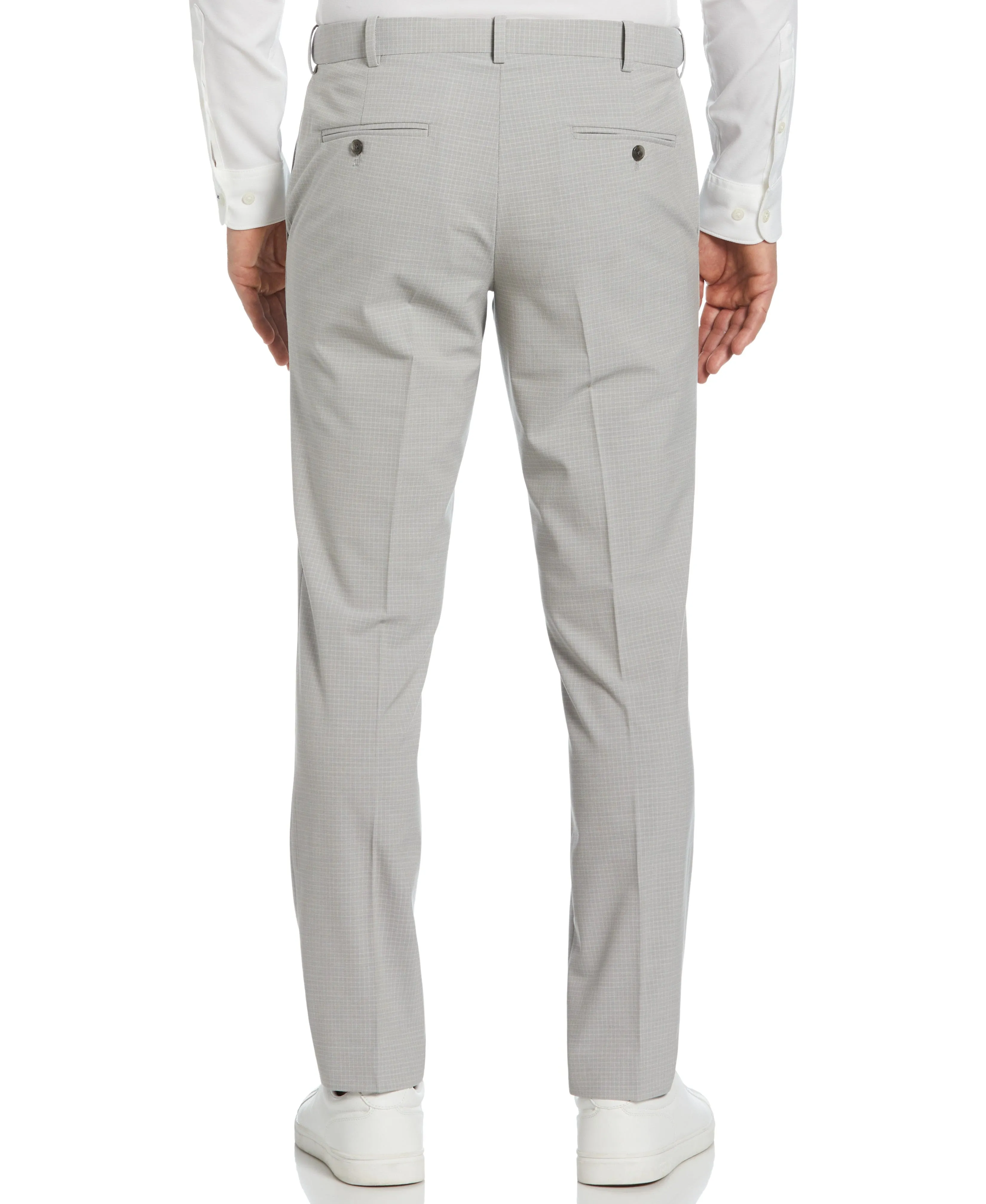 Slim Fit Subtle Micro Check Suit Pant
