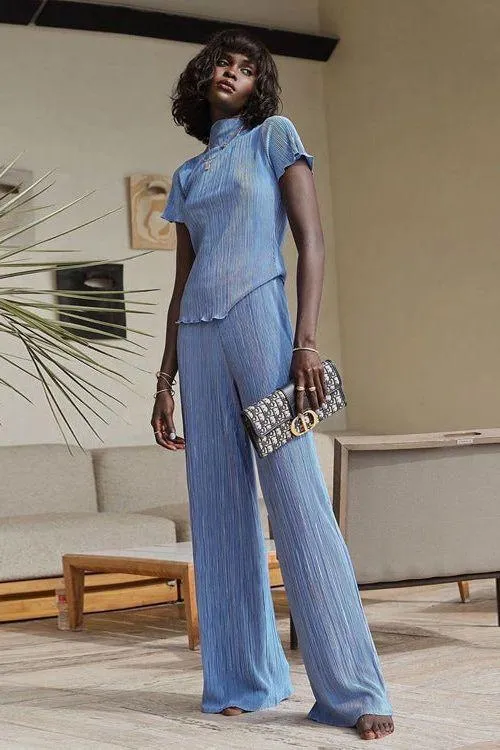 Slim T-shirt pant suit