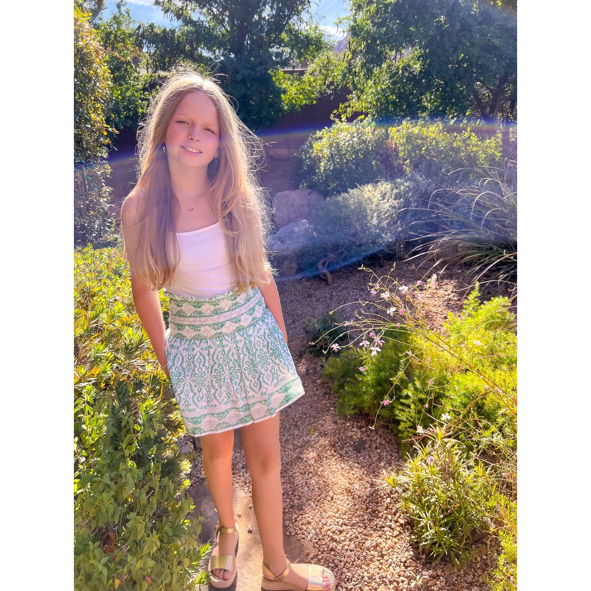 Smocked Skirt