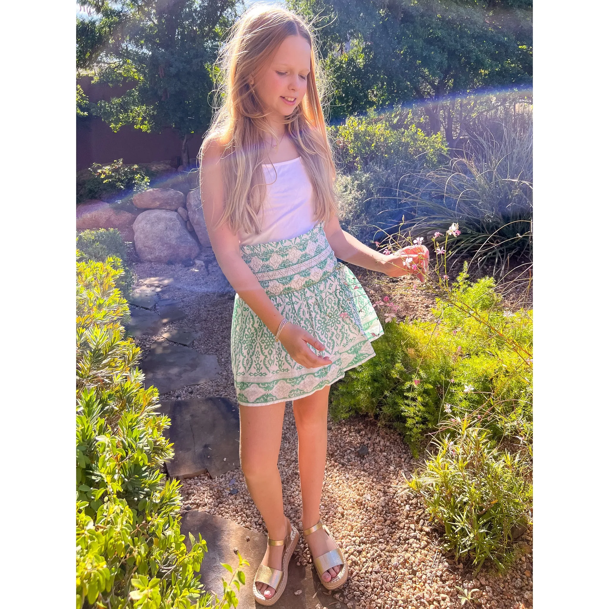 Smocked Skirt