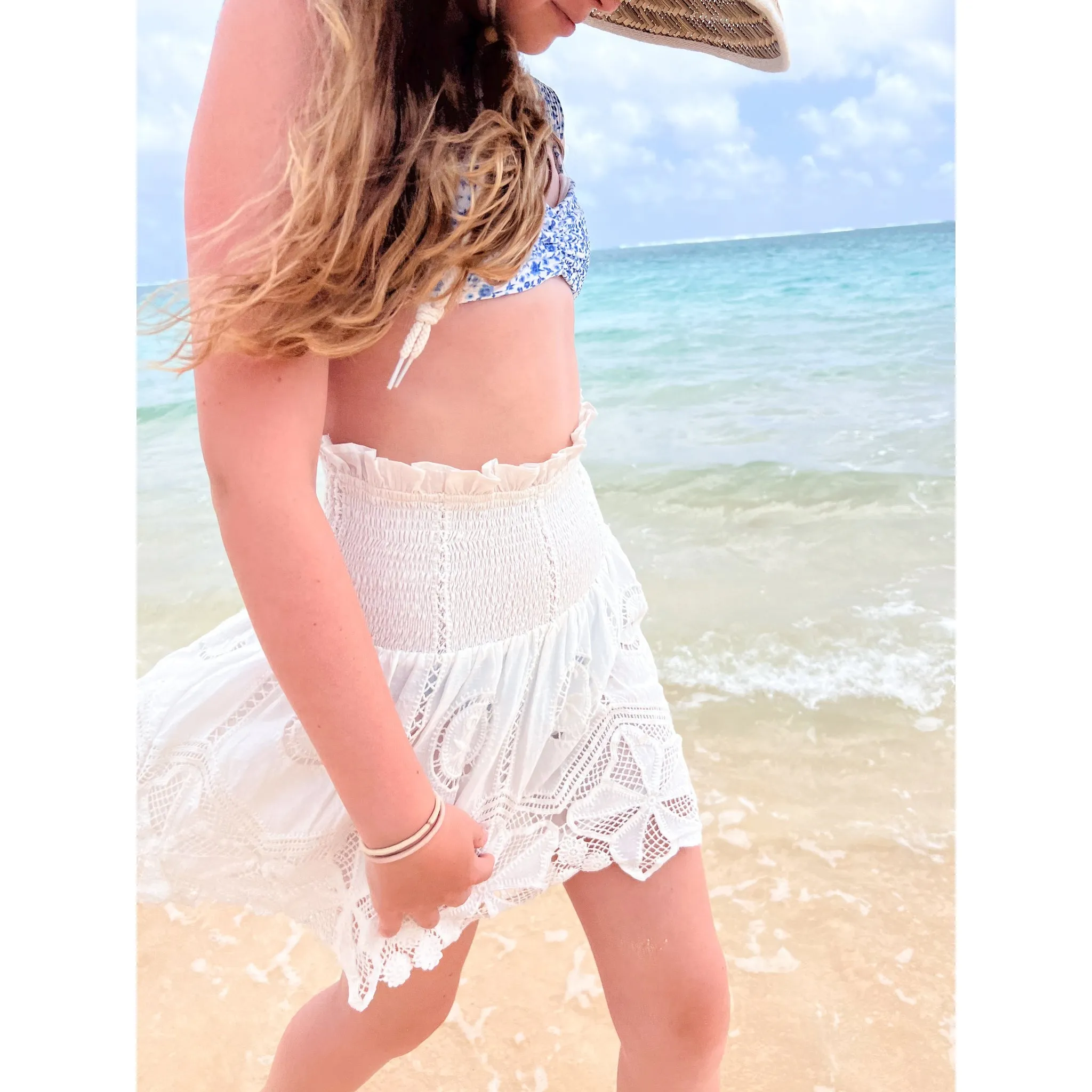 Smocked Skirt