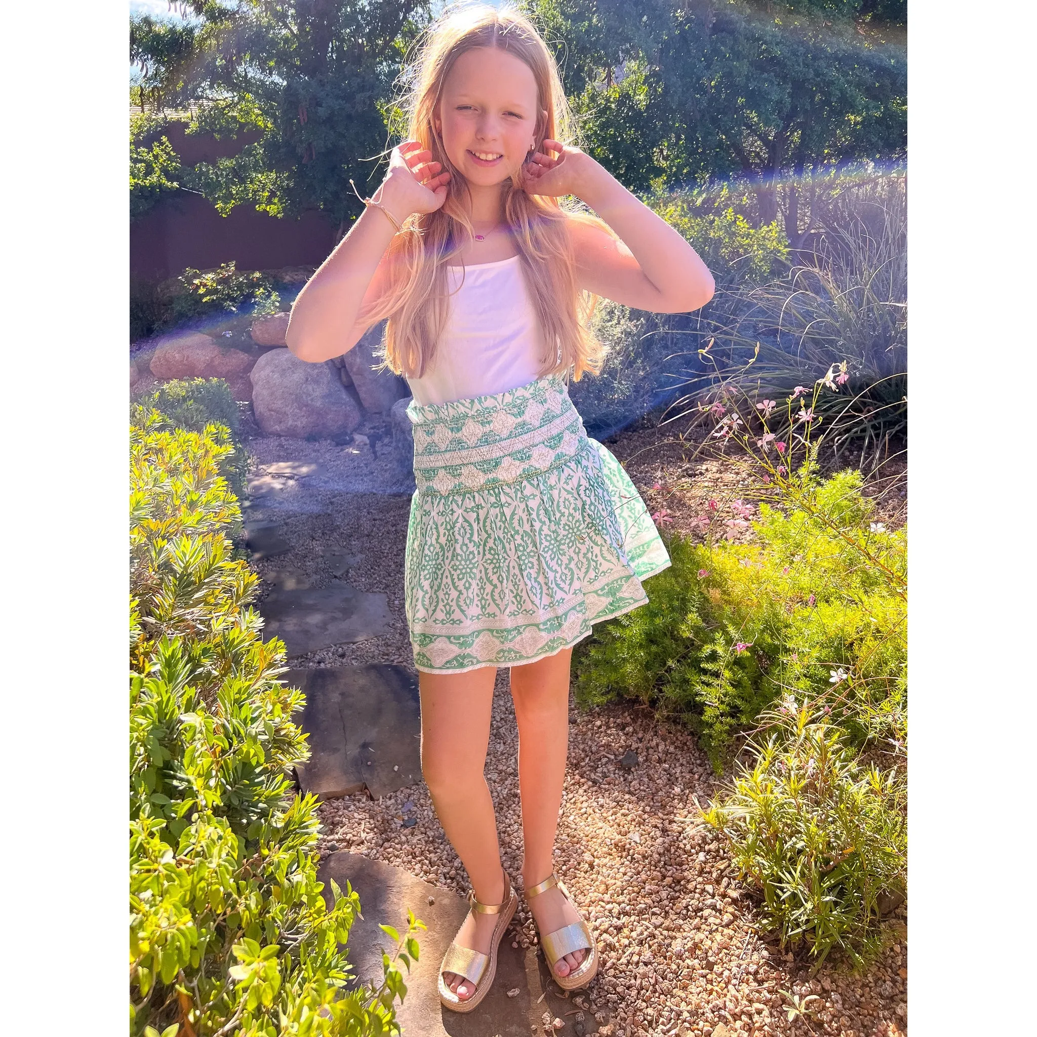 Smocked Skirt