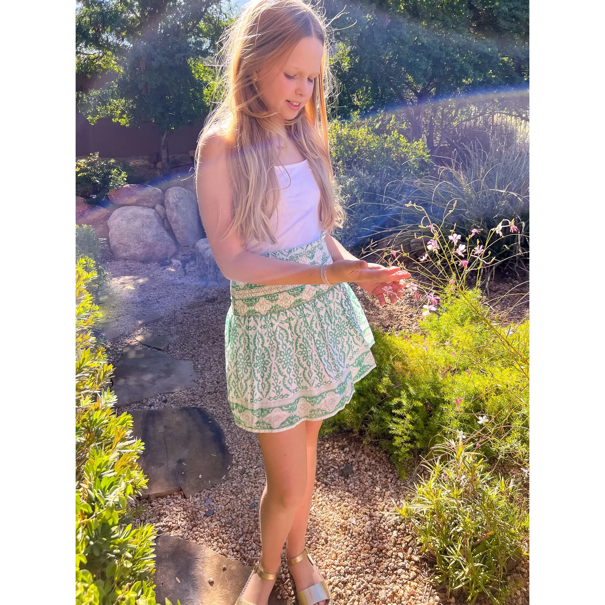 Smocked Skirt