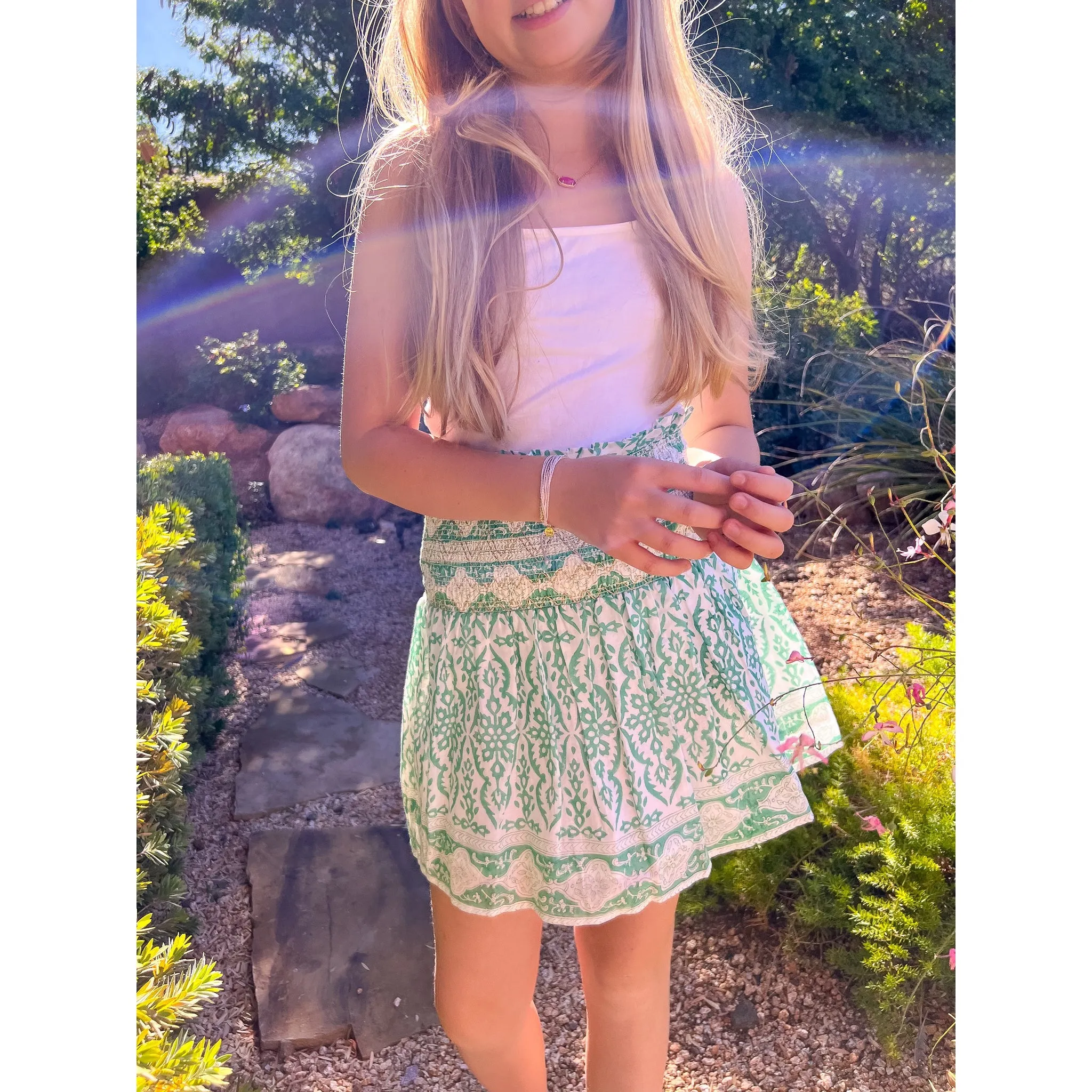 Smocked Skirt