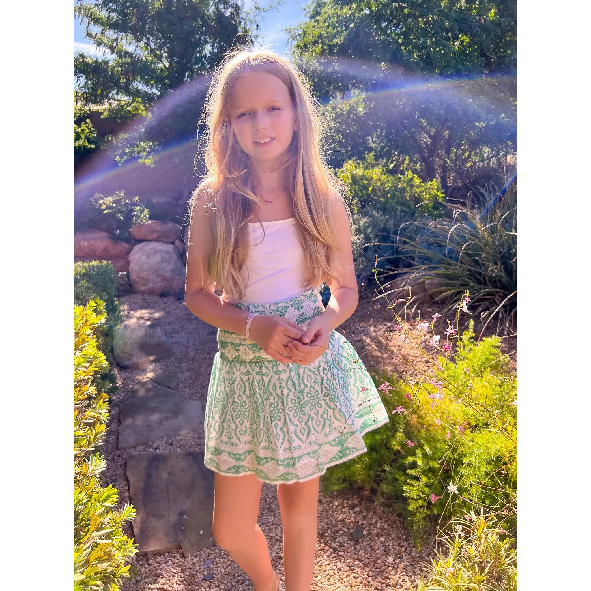 Smocked Skirt