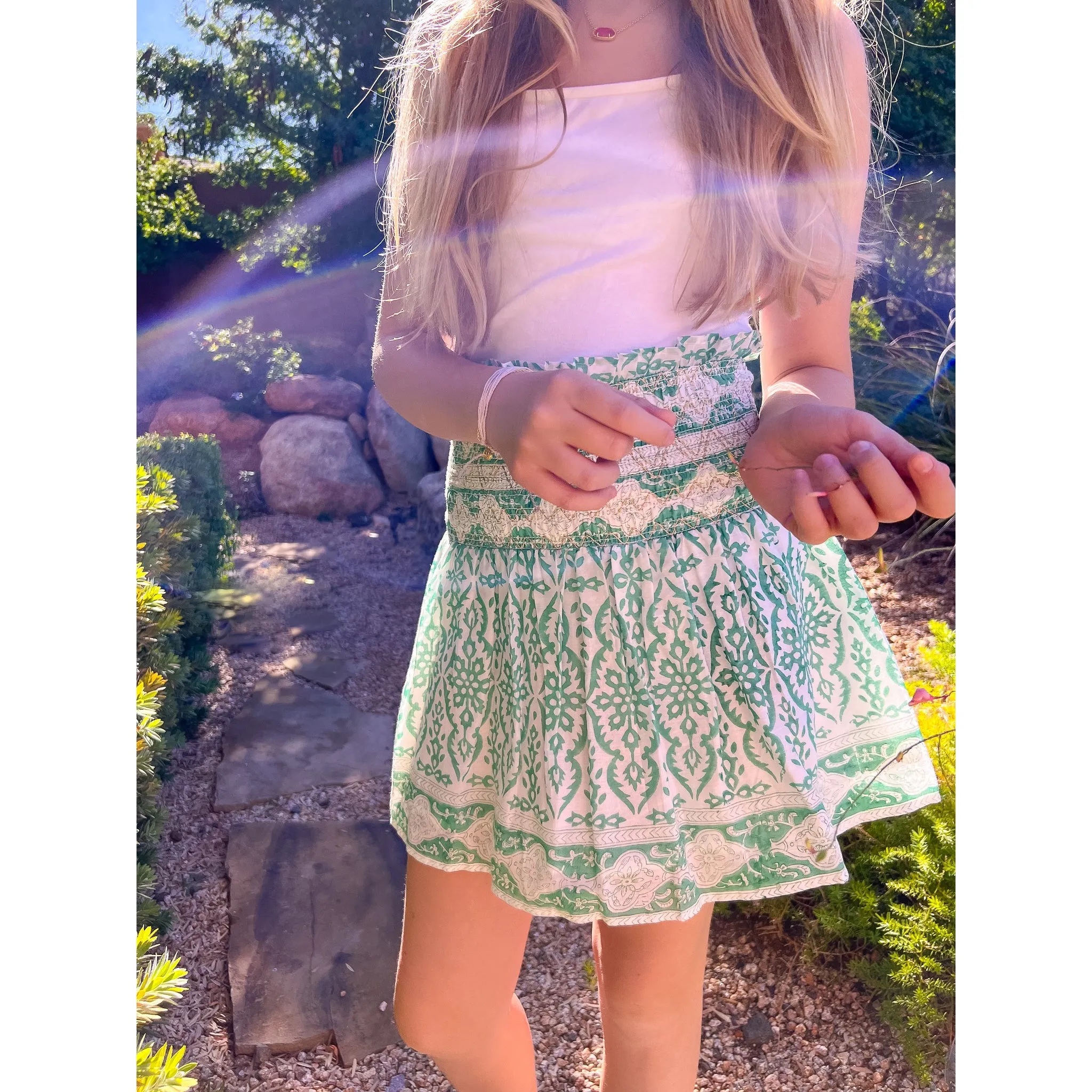 Smocked Skirt