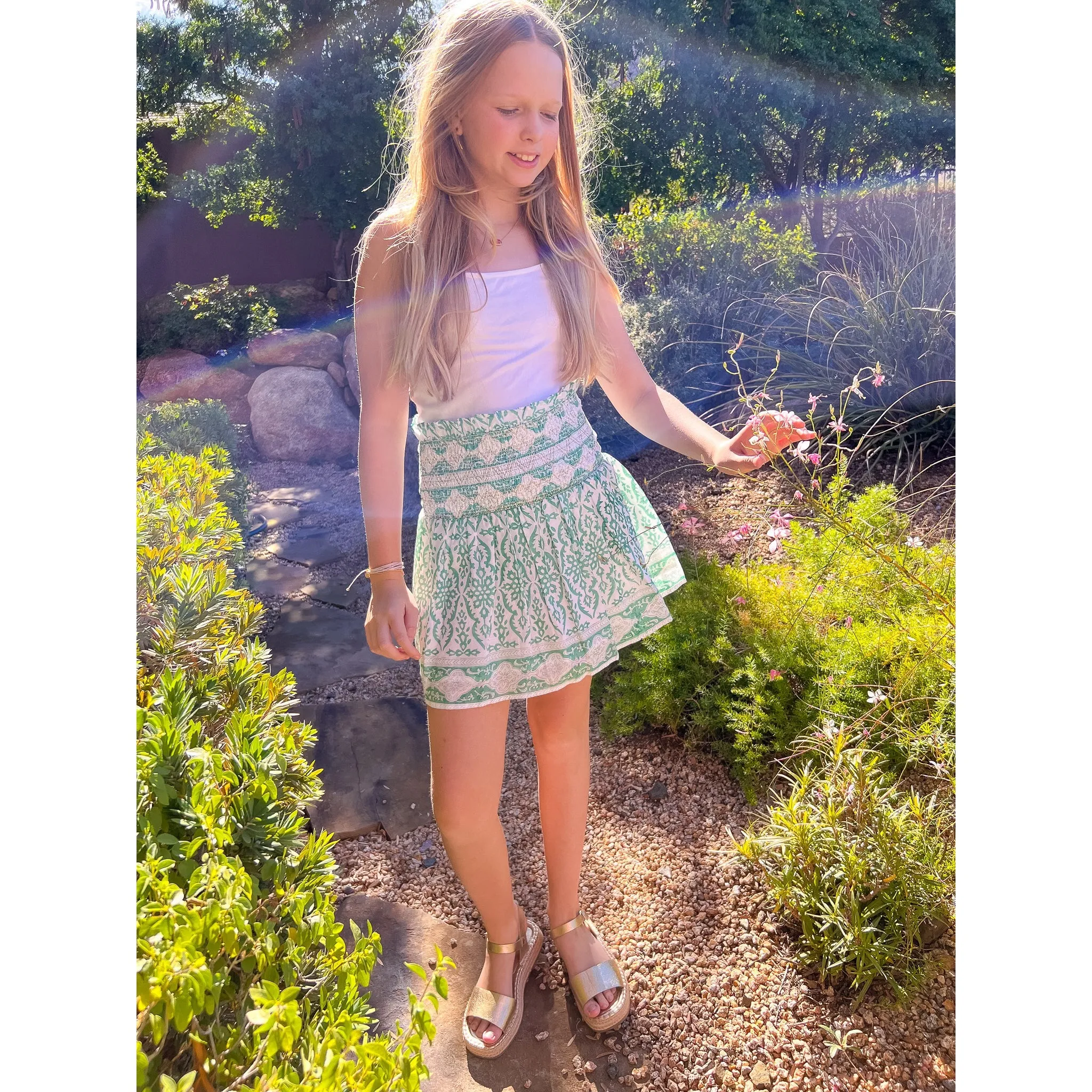 Smocked Skirt
