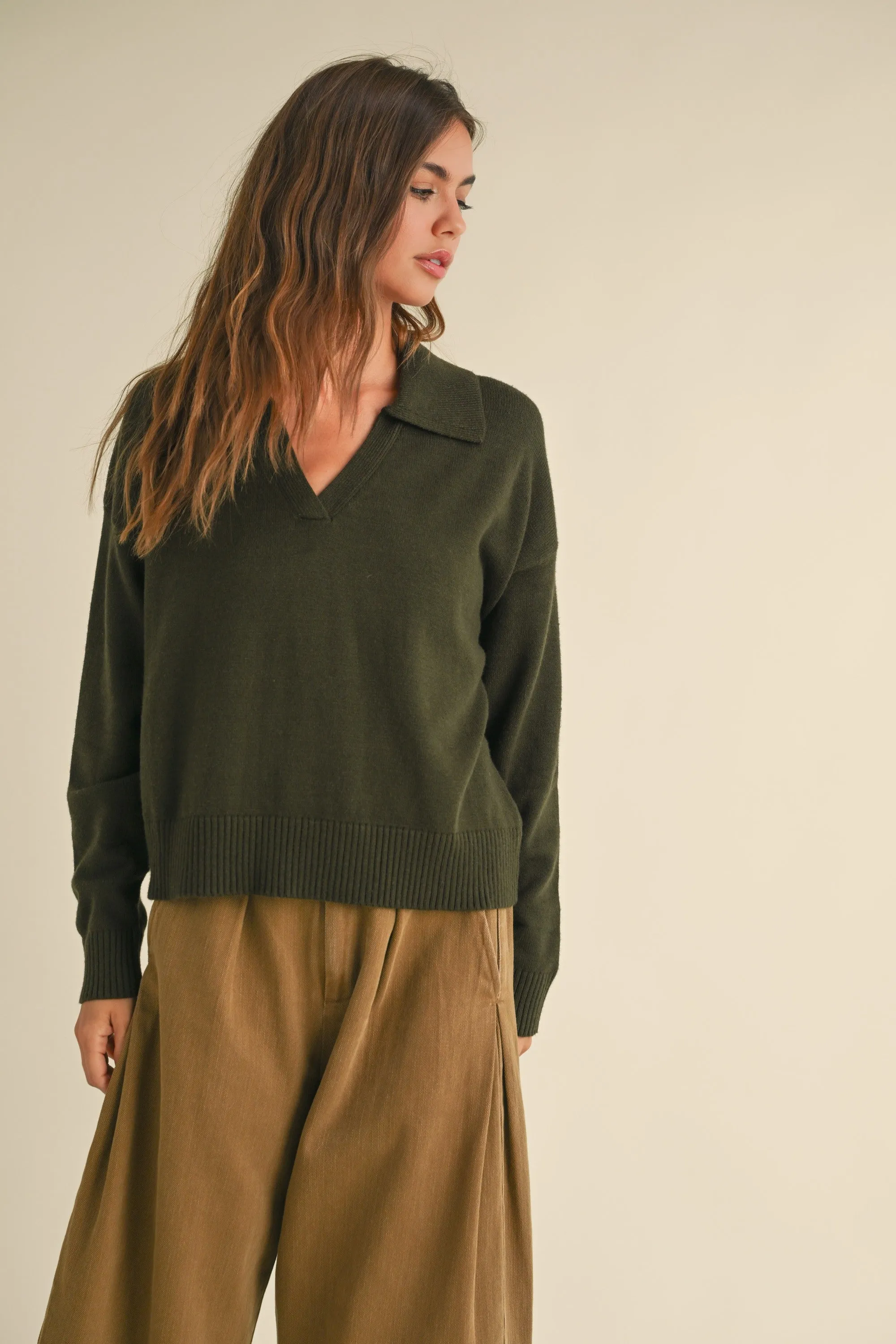 Soft Collared Sweater