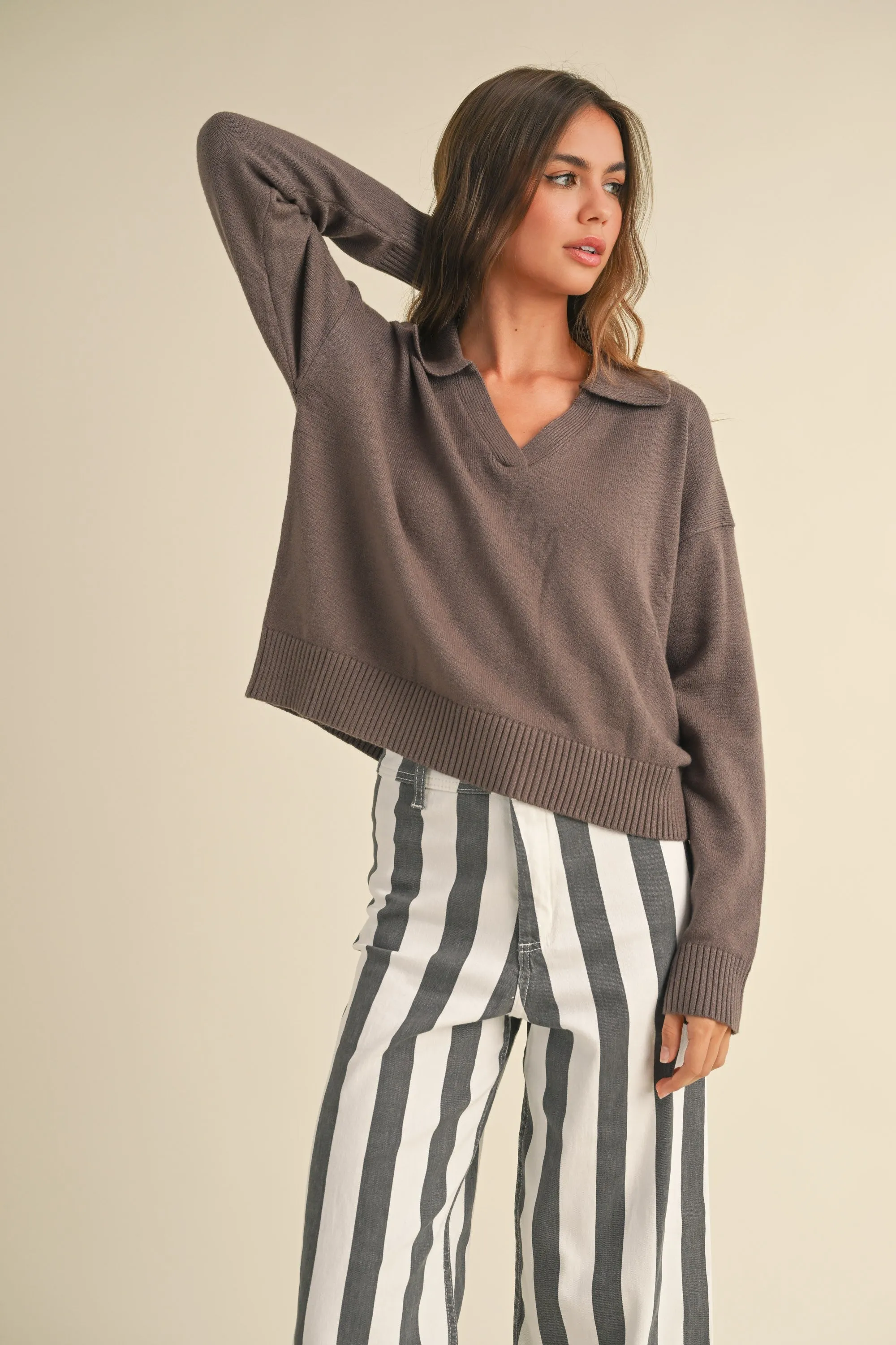 Soft Collared Sweater