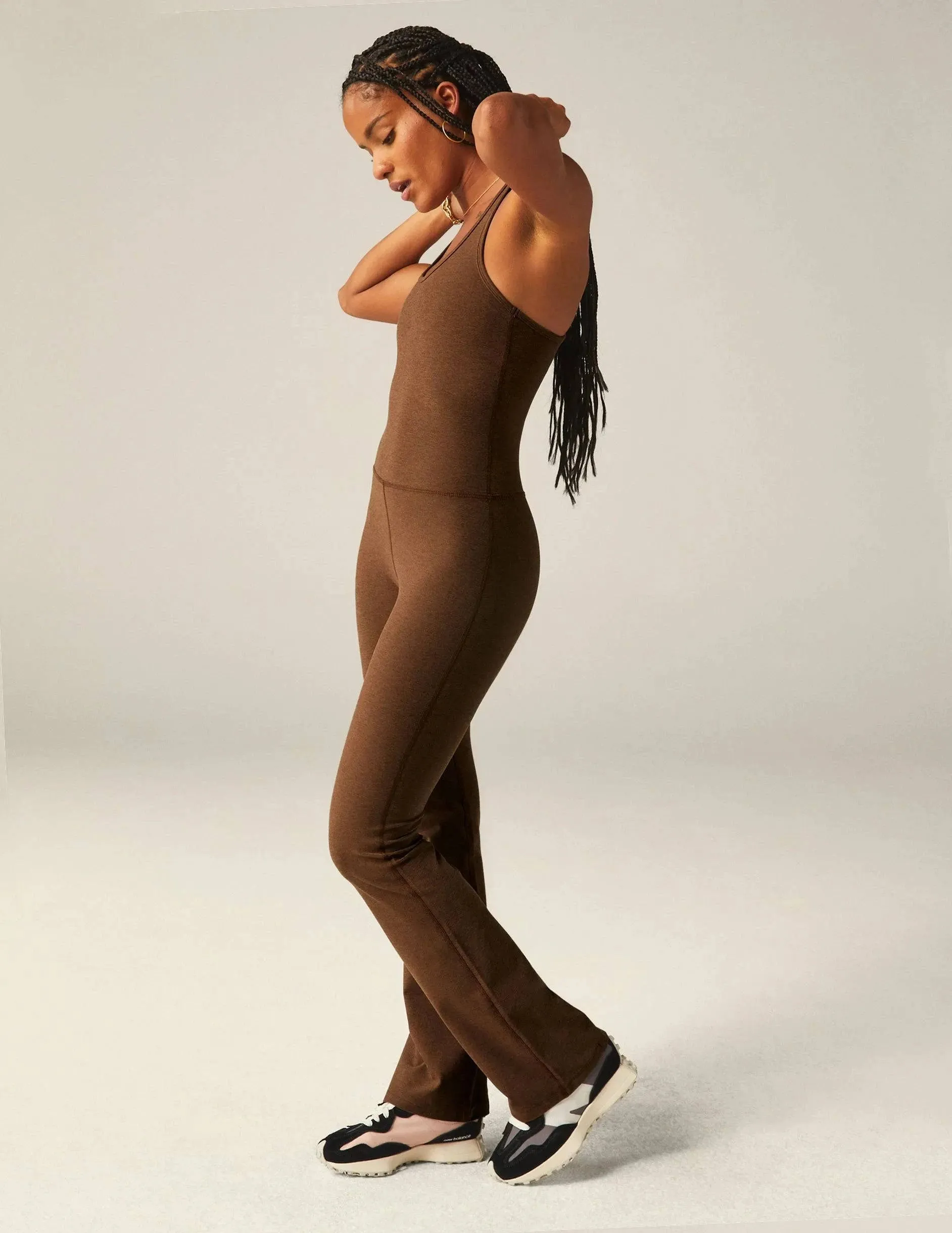 Spacedye All Around Jumpsuit by Beyond Yoga | Bold Mocha Hthr