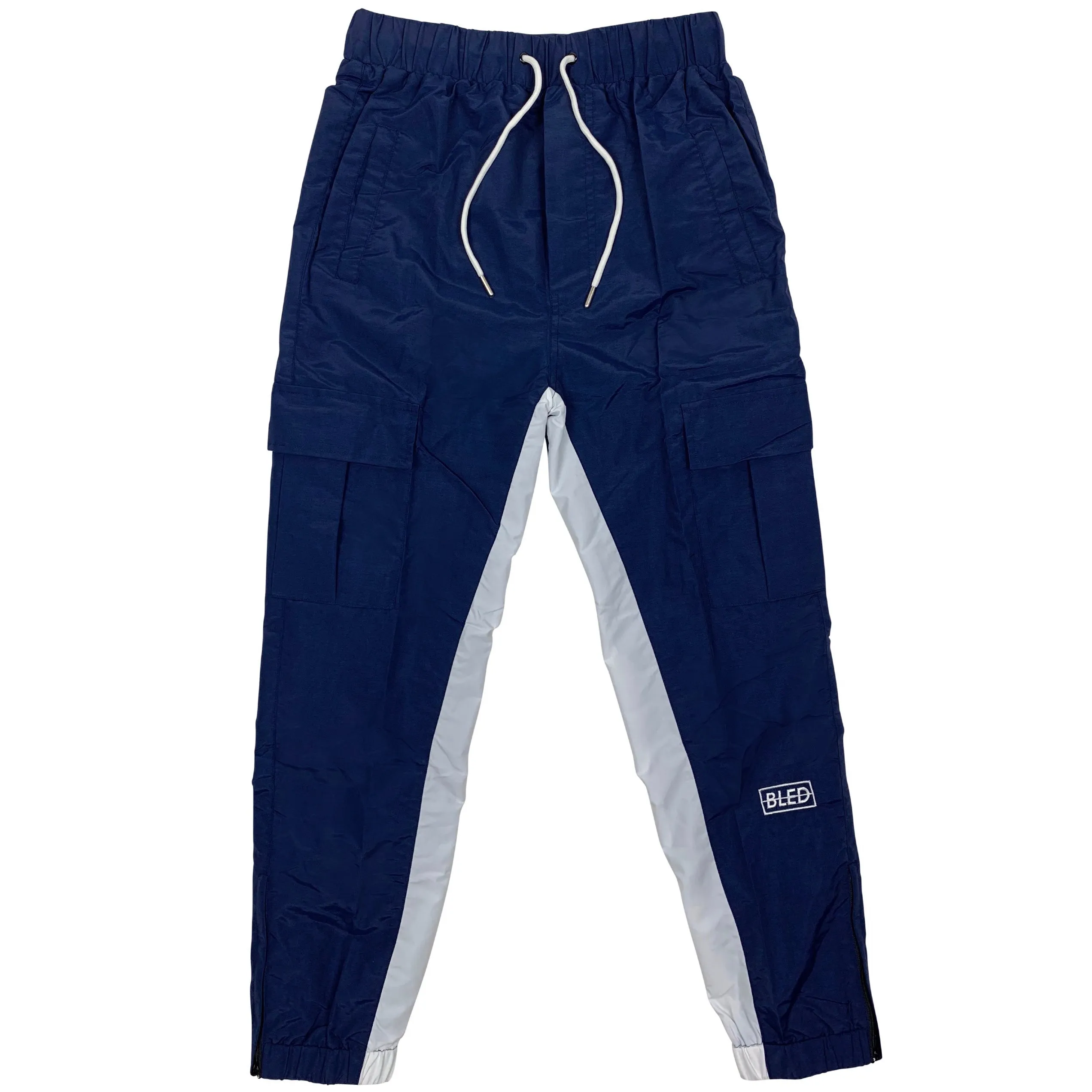 Stealth Cargo Track Pant - Navy/White