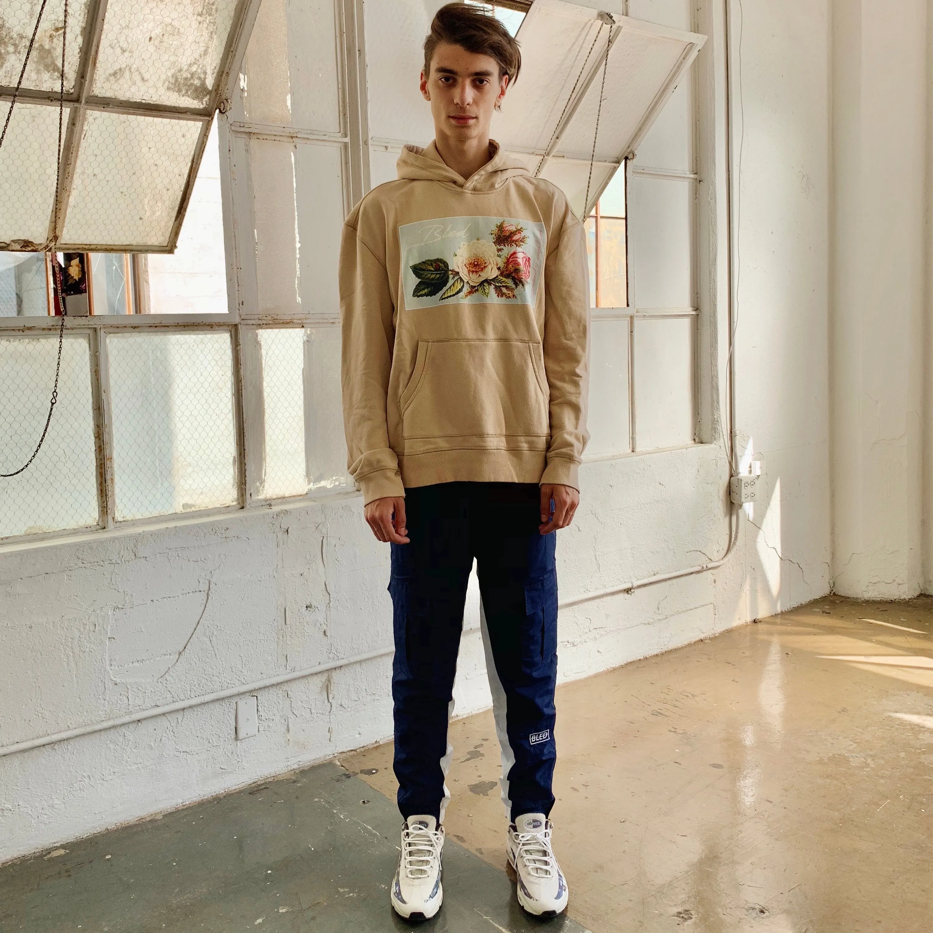 Stealth Cargo Track Pant - Navy/White