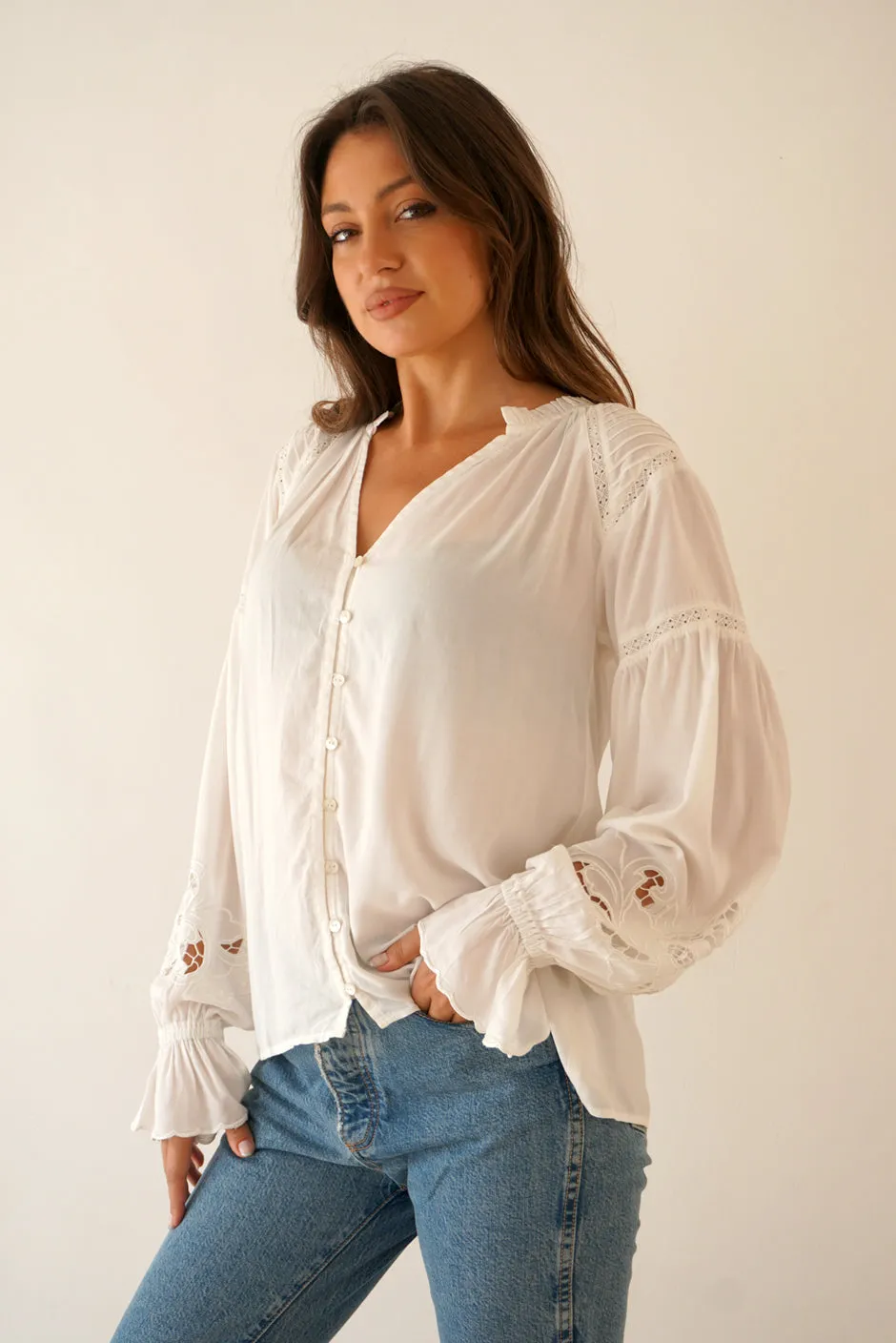 Stevie Blouse In Off White