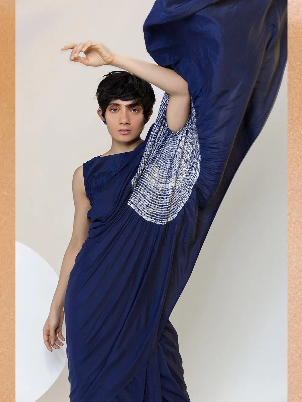Studio Medium   I   Hands-Free Silk Saree Shibori