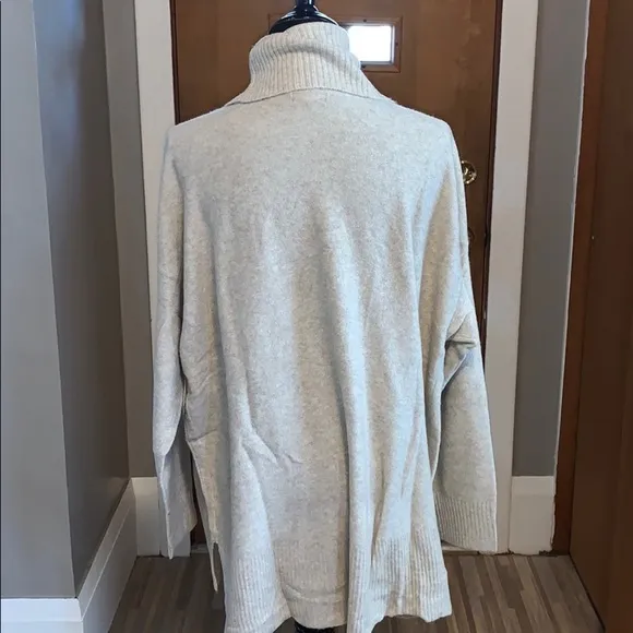 Style &amp; co mixed-ribbed turtleneck tunic sweater!