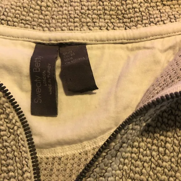 Sweaty Betty Sweater Restful Boucle’ Half Zip Pullover Turtleneck