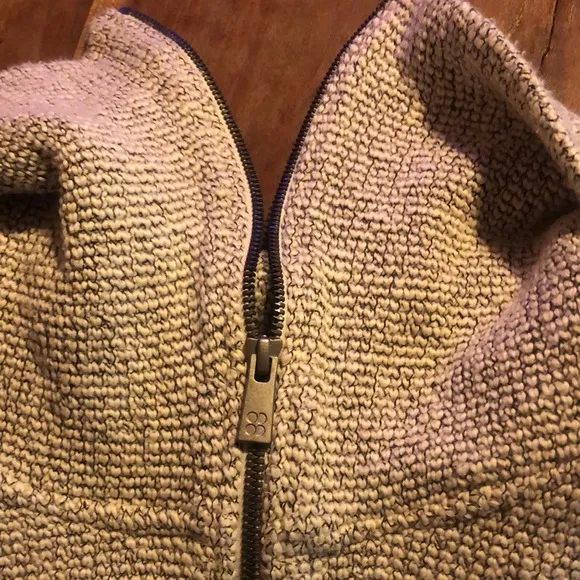 Sweaty Betty Sweater Restful Boucle’ Half Zip Pullover Turtleneck