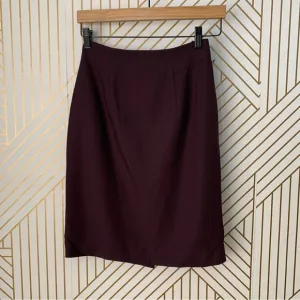 Tahari NWT Wool Pencil Skirt Burgundy Maroon Pencil Skirt wool blend 2