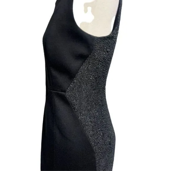 Tahari Size 6 Sleeveless Little Black Dress Shift Dress Career Dress