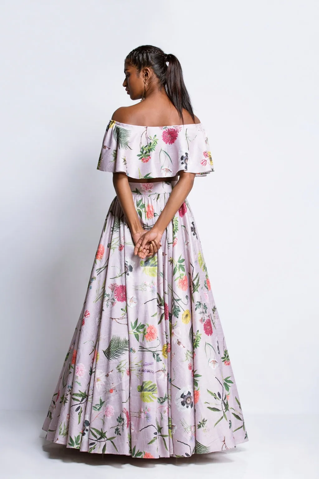 The Lilac Ruffle Lehenga