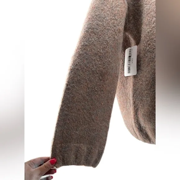 The Skinny see you soon the Bailey turtleneck sweater dusty pink sz S/M NWT