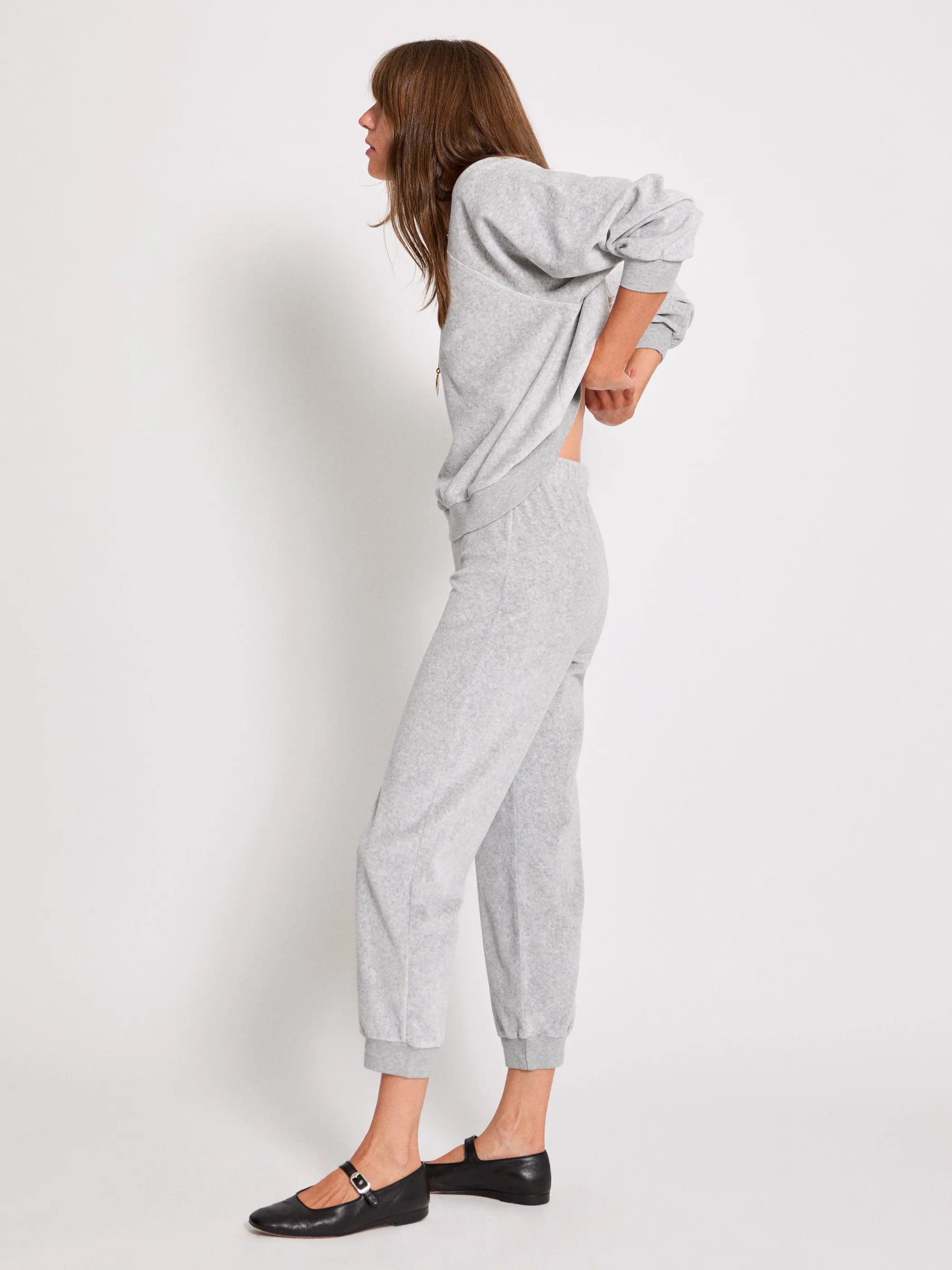 The Tinos Slim Track Pants in Velour