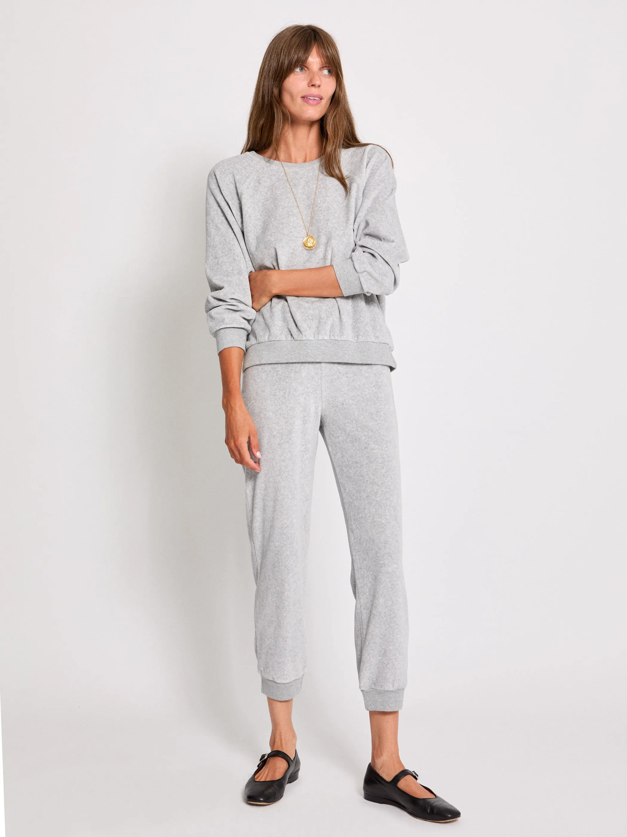The Tinos Slim Track Pants in Velour