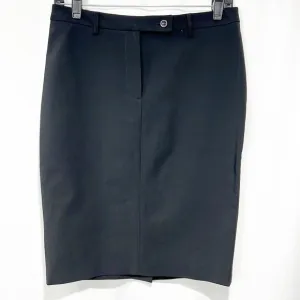 Theory Black Knee Length Pencil Skirt size 6