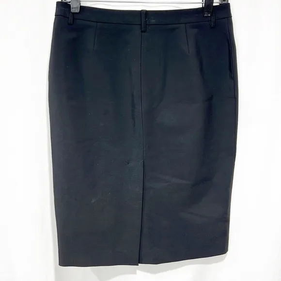 Theory Black Knee Length Pencil Skirt size 6