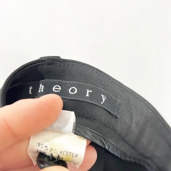 Theory Black Knee Length Pencil Skirt size 6