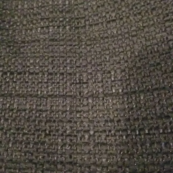 Theory Freida Black Tweed Pencil Skirt Sz. 8, Back Slit Knee Length EUC! $325RTL