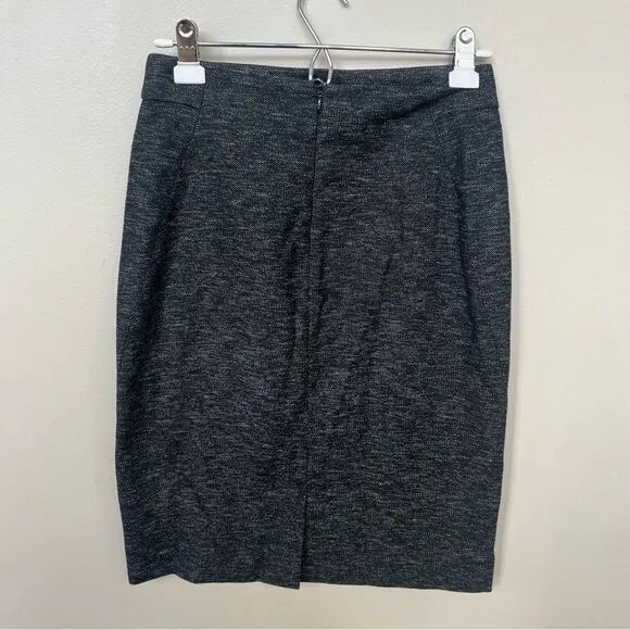 Theory Joanie K Virgin Wool Tweed Pencil Skirt Size 6