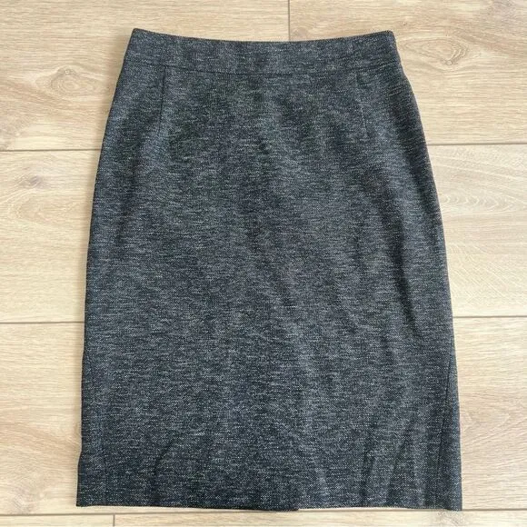 Theory Joanie K Virgin Wool Tweed Pencil Skirt Size 6