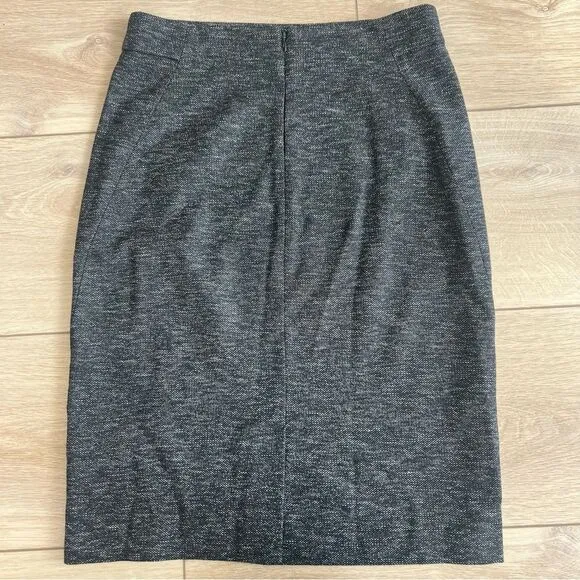 Theory Joanie K Virgin Wool Tweed Pencil Skirt Size 6