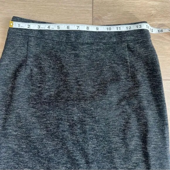 Theory Joanie K Virgin Wool Tweed Pencil Skirt Size 6