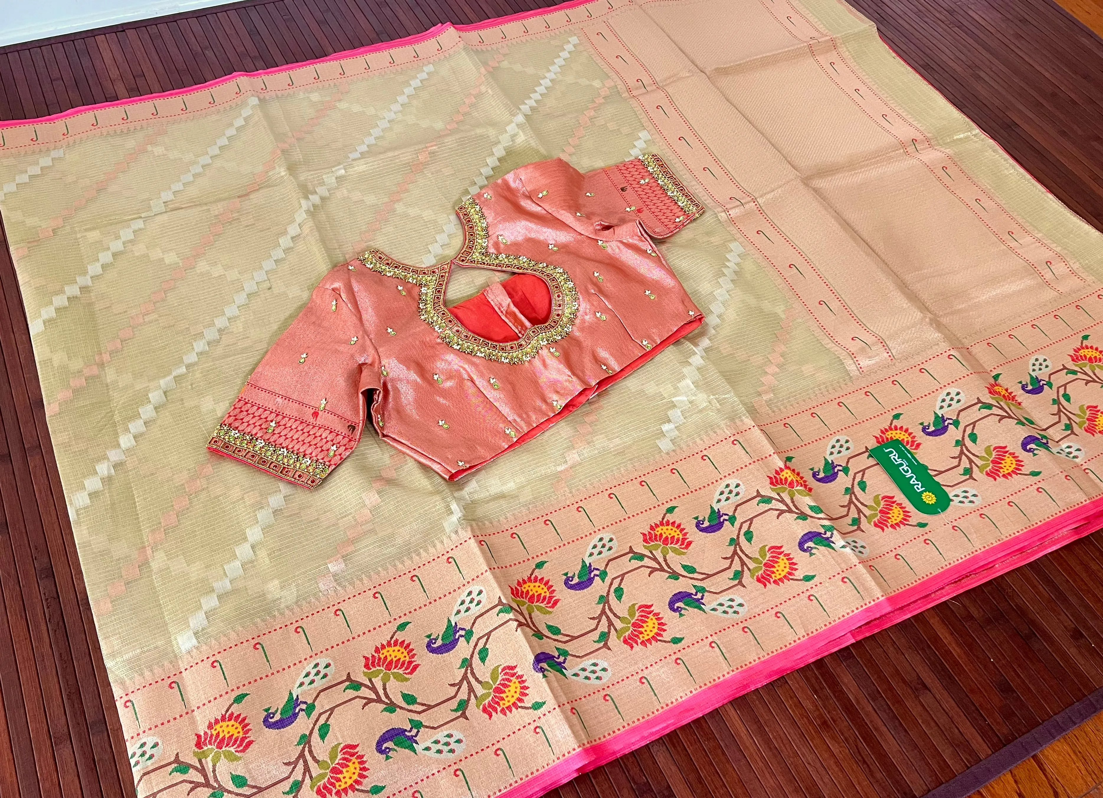 Tissue Kota silk saree