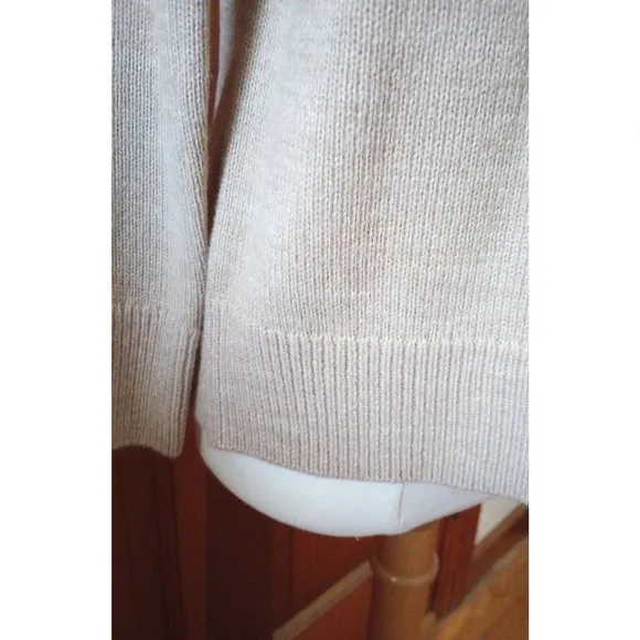 Tommy Hilfiger Women's Sweater Sz M Fair Isle Turtleneck Sweater Tan Brown NWT